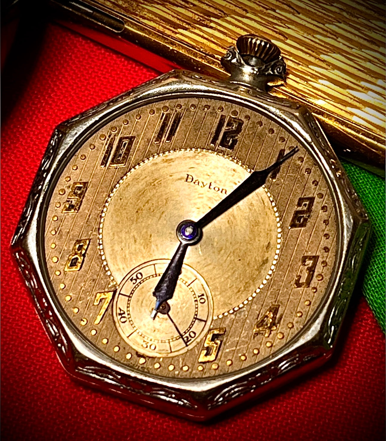 R#226 Dayton W Co 12M Octagon Pocket watch