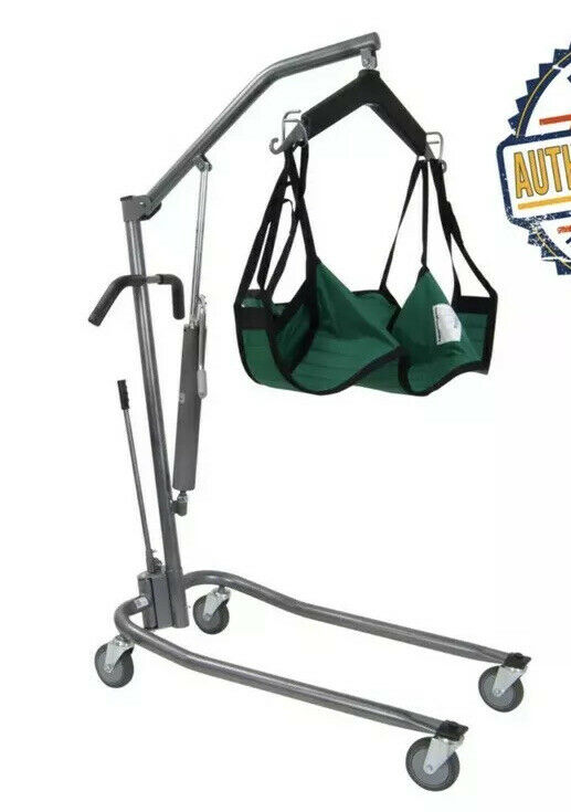 Drive Medical 13023SV Hydraulic Patient Lift Six Point Cradle Silver Vein