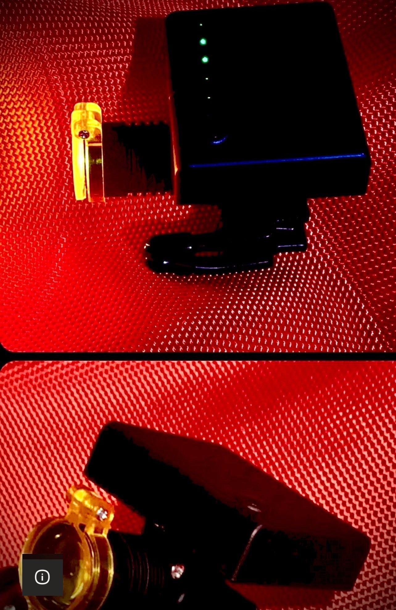 1 X Loaner Dental Loupes Wireless LED light System With Orange Filter, Charger and Carry Case Lightweight For DDS