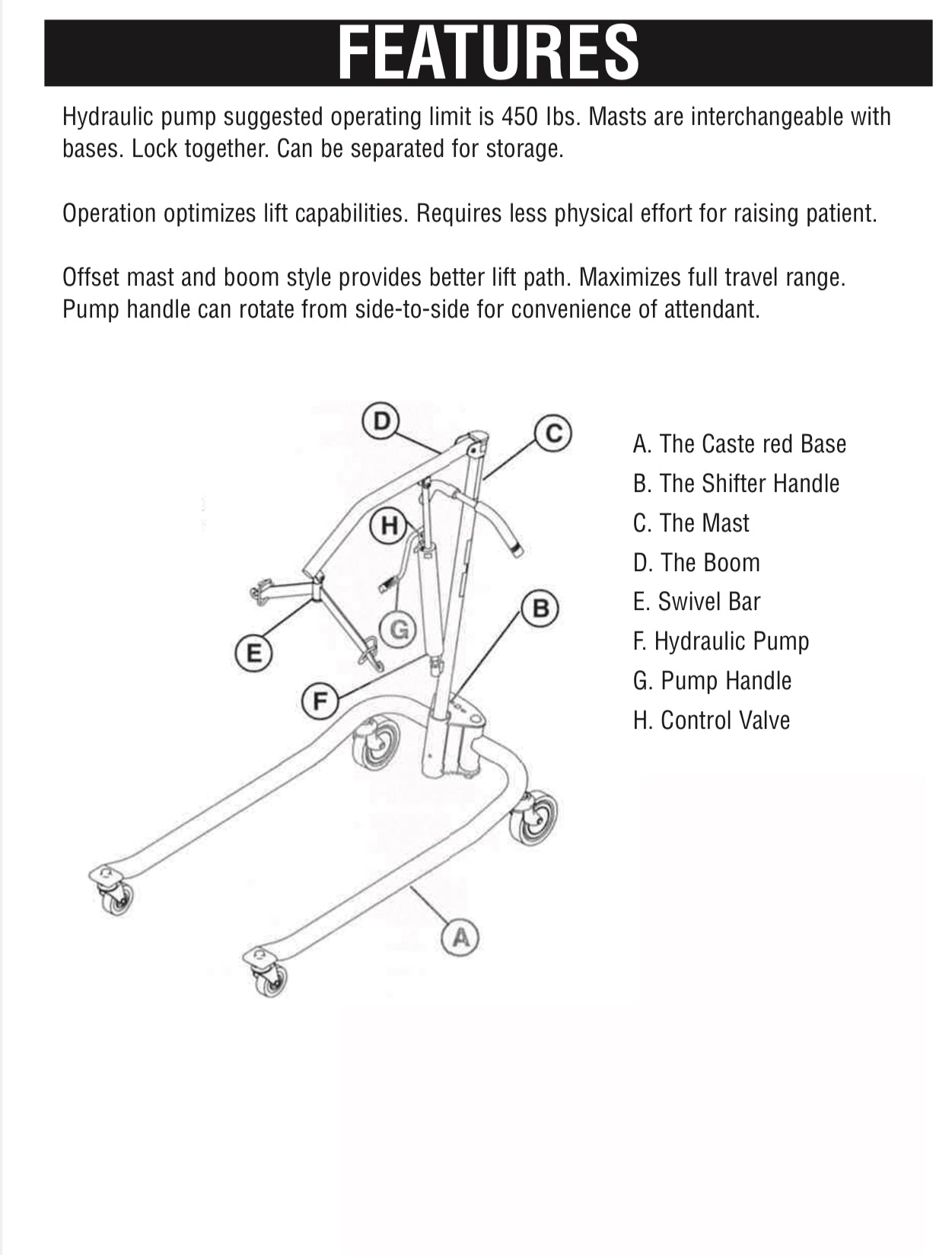 Drive Medical 13023SV Hydraulic Patient Lift Six Point Cradle Silver Vein