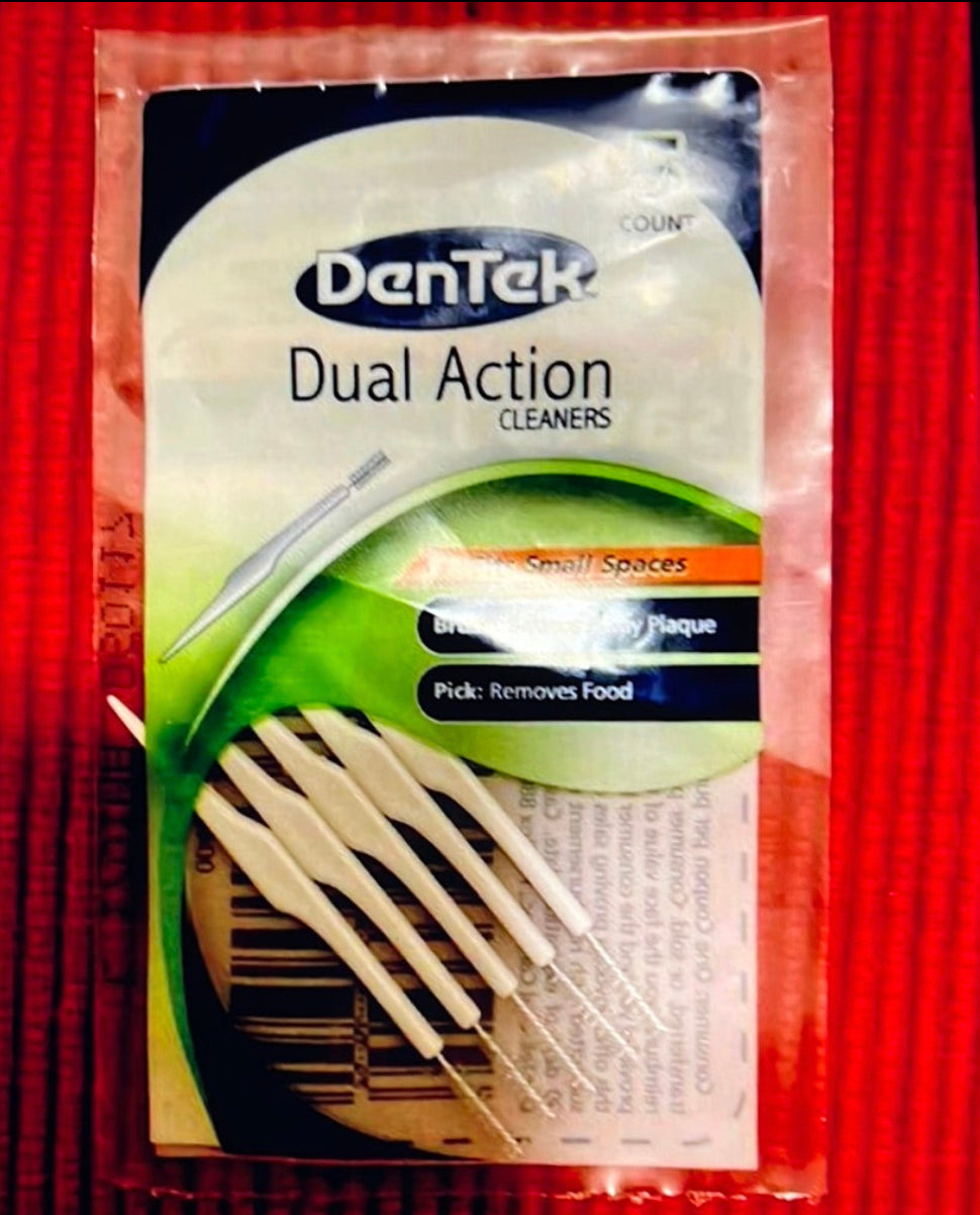 DENTEK DUAL ACTION 5 pkg for Bridges Braces trouble Spots Lot Of 20 Fast Ship