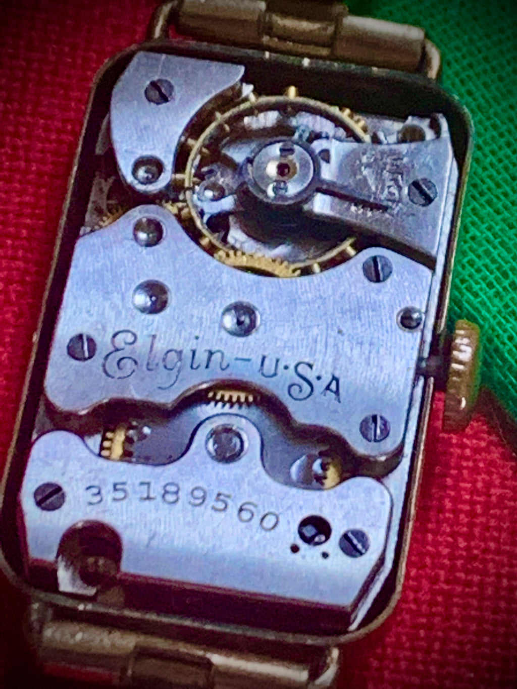 #928 Elgin USA 10K GOLD Filled woking