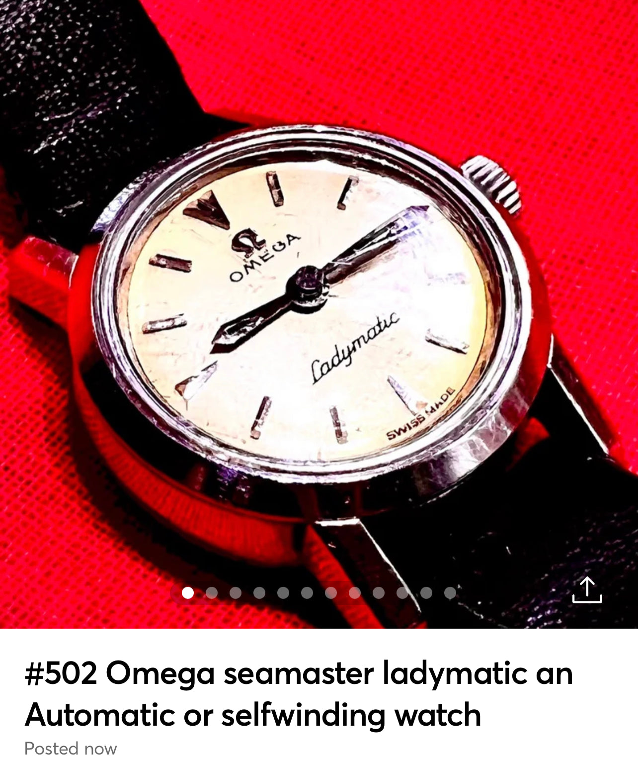 #502 Omega seamaster ladymatic an Automatic or selfwinding watch