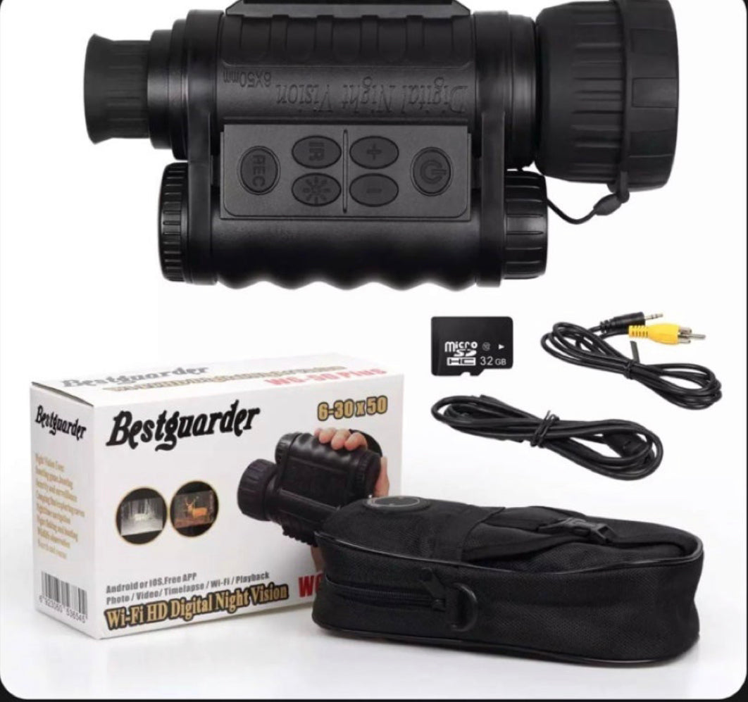 WG-50Plus 6x50mm WIFI Digital Night Vision Infrared IR Monocular w/32G & Camera