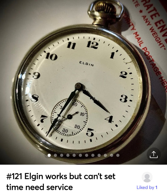 R#121 Elgin works but cant set time need service