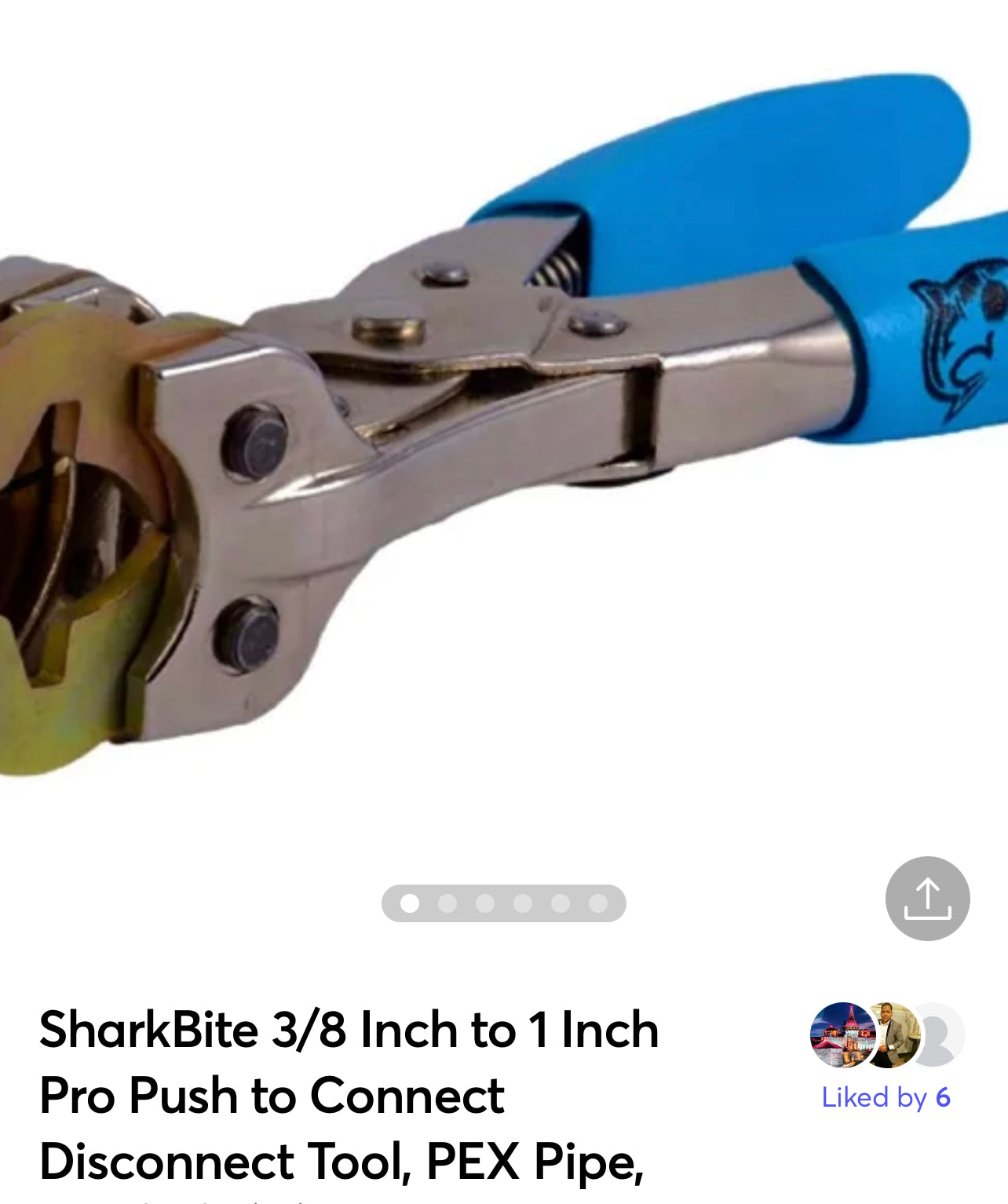 SharkBite 3/8 Inch to 1 Inch Pro Push to Connect Disconnect Tool, PEX Pipe, Copper, CPVC, PE-RT, HDPE, PROD3810