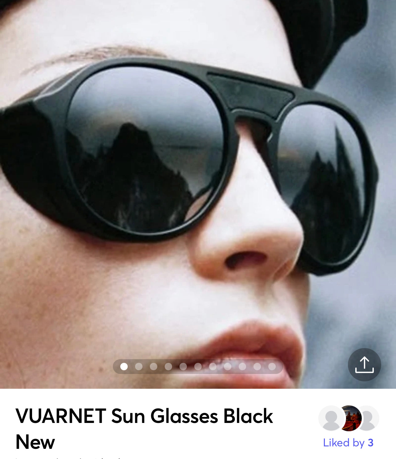 VUARNET Sun Glasses   Black beautiful