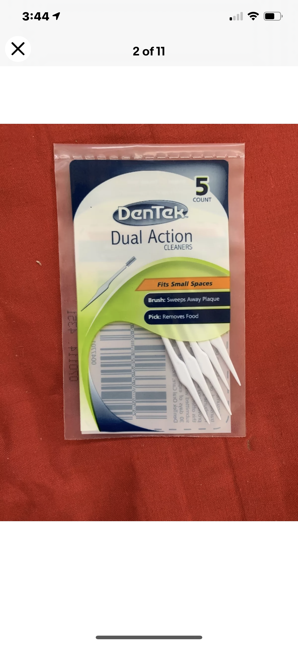 DENTEK DUAL ACTION 5 pkg for Bridges Braces trouble Spots Lot Of 20 Fast Ship