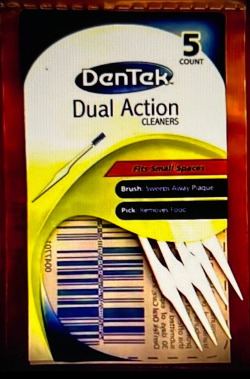 DENTEK DUAL ACTION 5 pkg for Bridges Braces trouble Spots Lot Of 20 Fast Ship