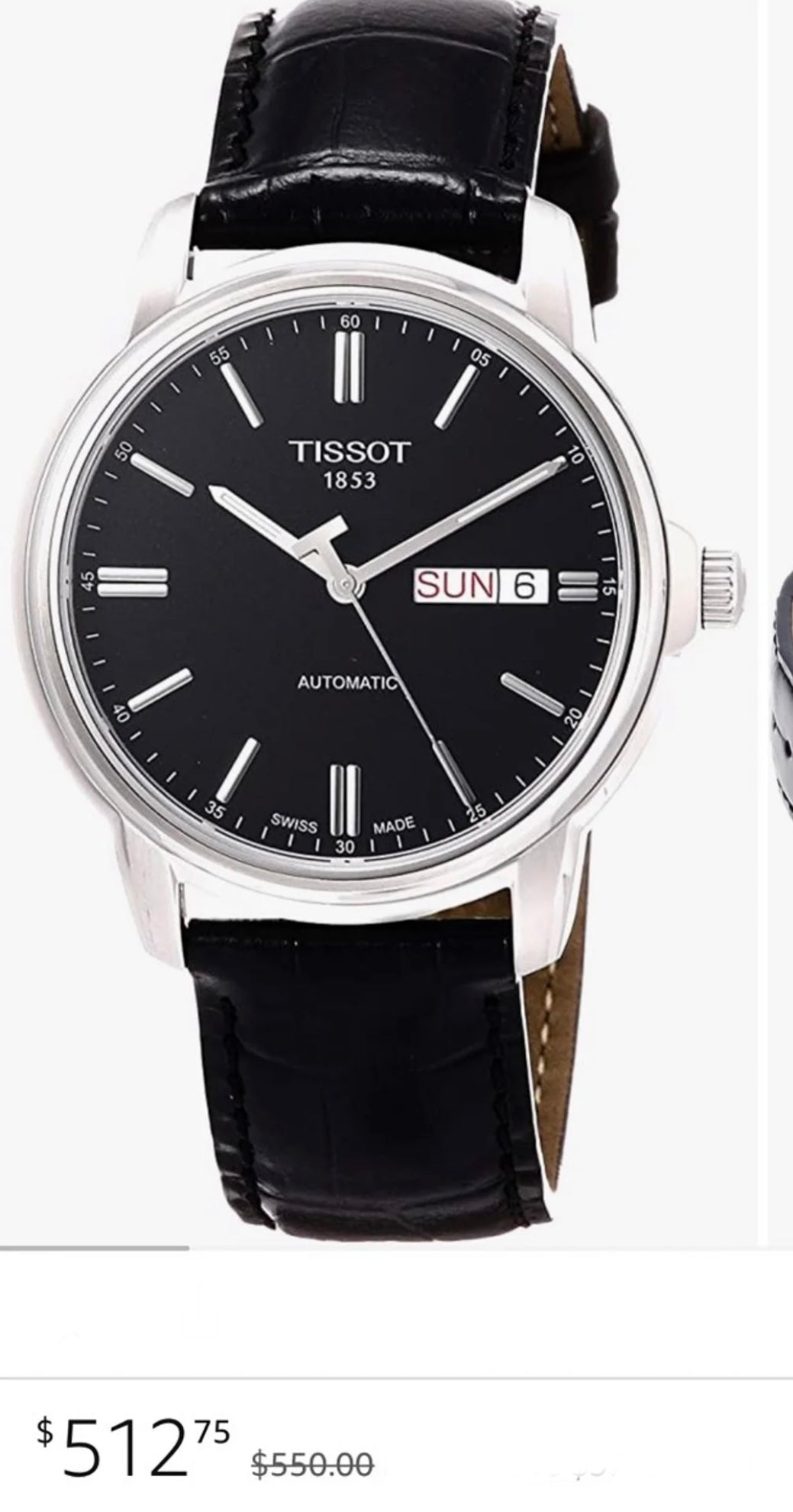 #939 Tissot Men's T065.430.16.051.00 T-Classic 40mm Automatic Unisex Watch