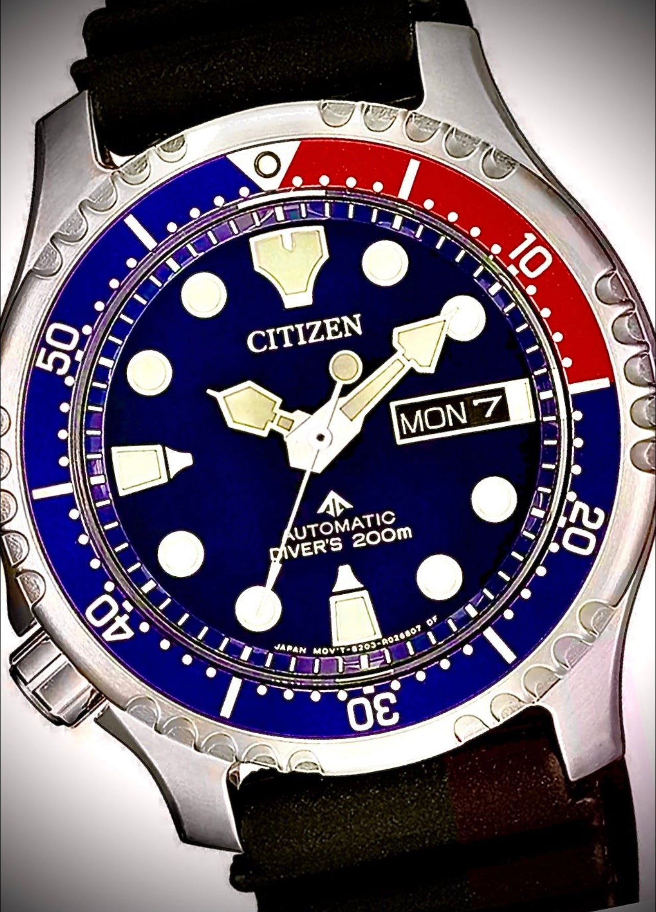 #382 Citizen Pepsi Bezel Promaster Diver Men's Automatic Watch NY0086- 16L Beautiful Elegant (Copy)