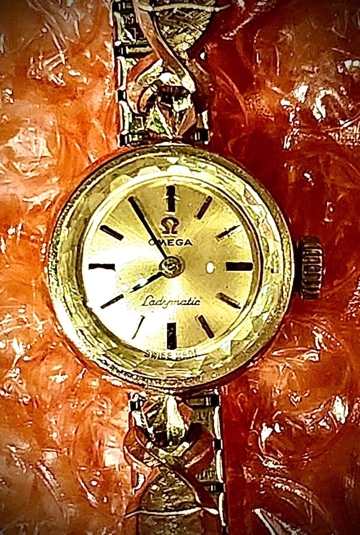 #834 Vintage Omega Ladies’s Cocktail Watch keeping accurate time