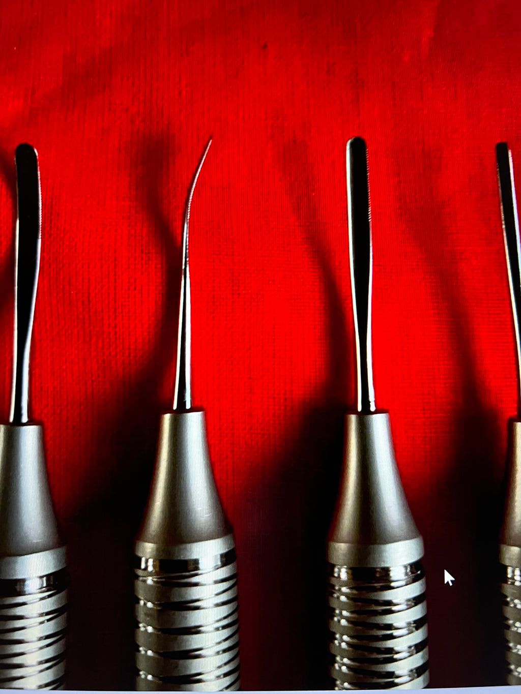 Set Of 8 Dental Periotome Scaler PDL Periodontal Ligament Atraumatic Extraction with autoclave Cassette