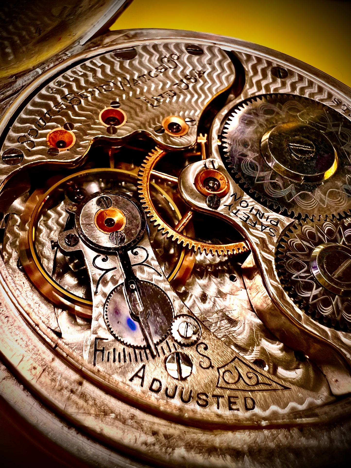 #584M South Bend Pocket Watch Movement Adjusted and Serviced for your Wrist watch conversion Project