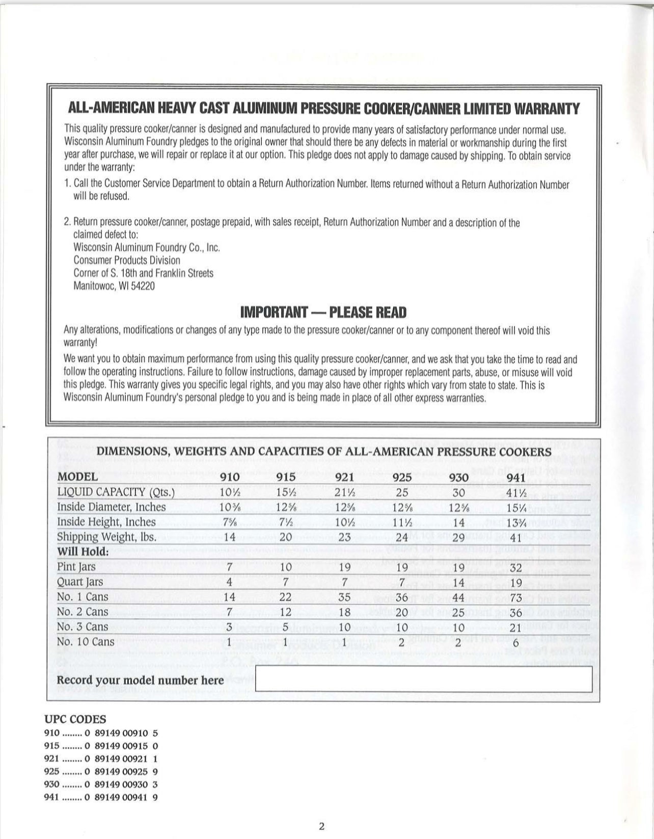 ALL AMERICAN PRESSURE CANNER COOKER CAST ALUMINUM MODEL No 921 21.5 QUART