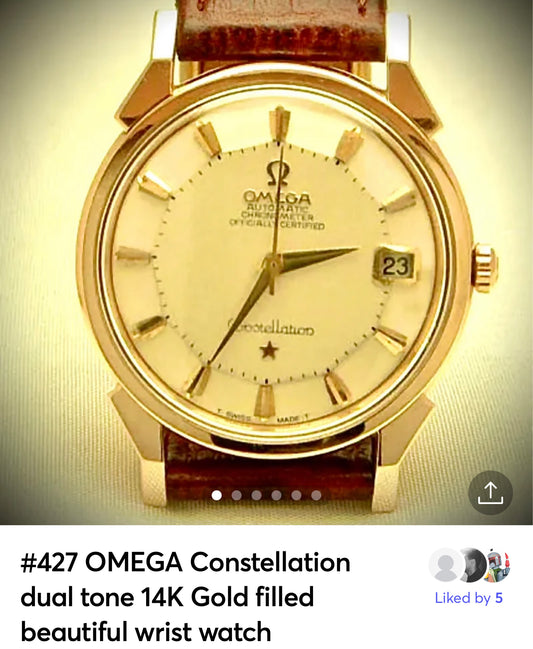 #427 OMEGA Constellation Gold filled beautiful wrist watch