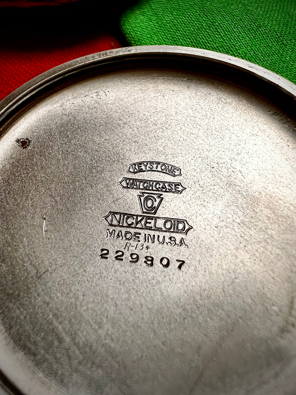 #235 Waltham 12727834 nickeloid 15J USA Key Stone Watch Case