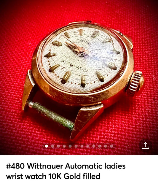 #480 Wittnauer Automatic ladies wrist watch 10K Gold filled