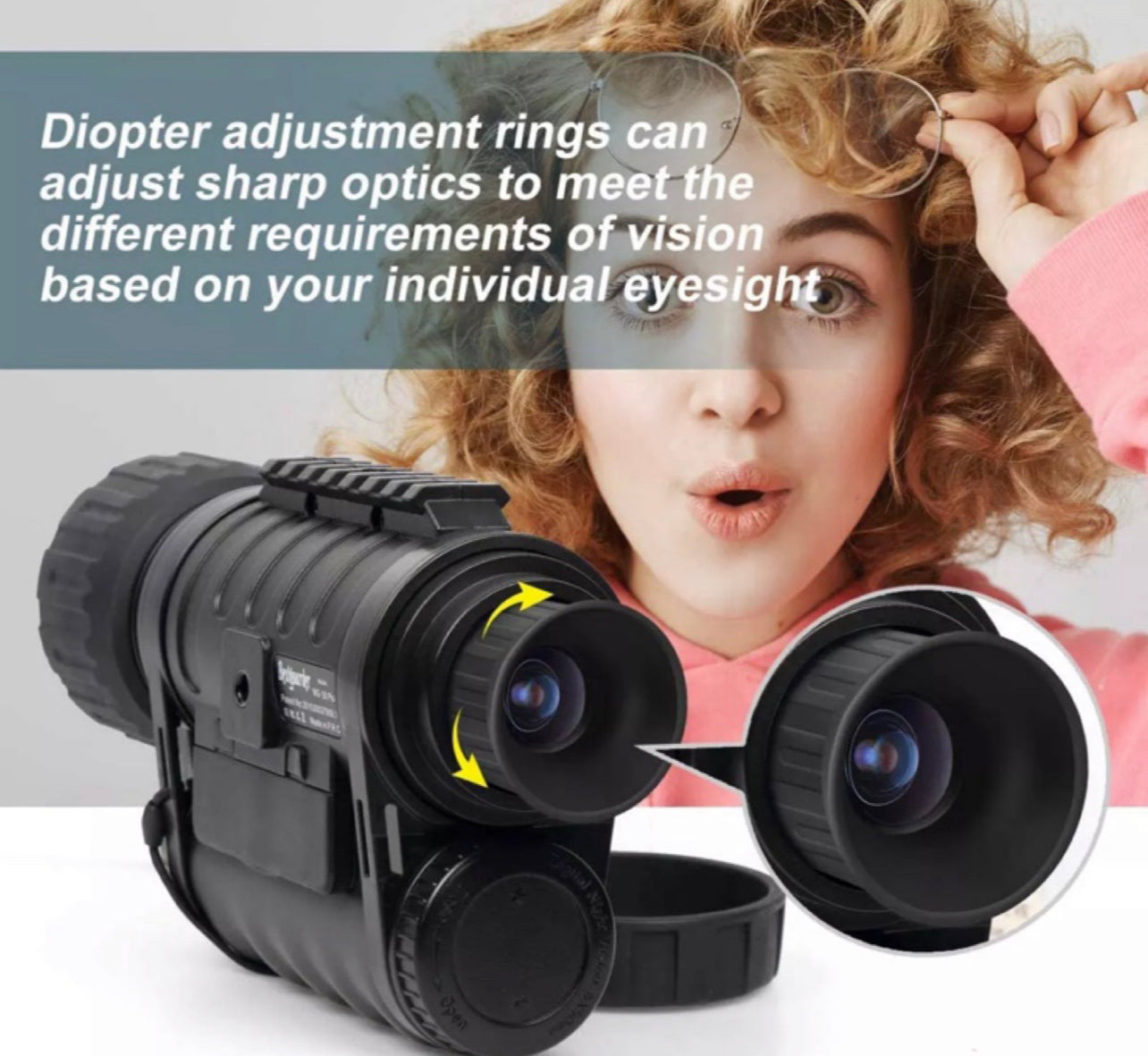 WG-50Plus 6x50mm WIFI Digital Night Vision Infrared IR Monocular w/32G & Camera