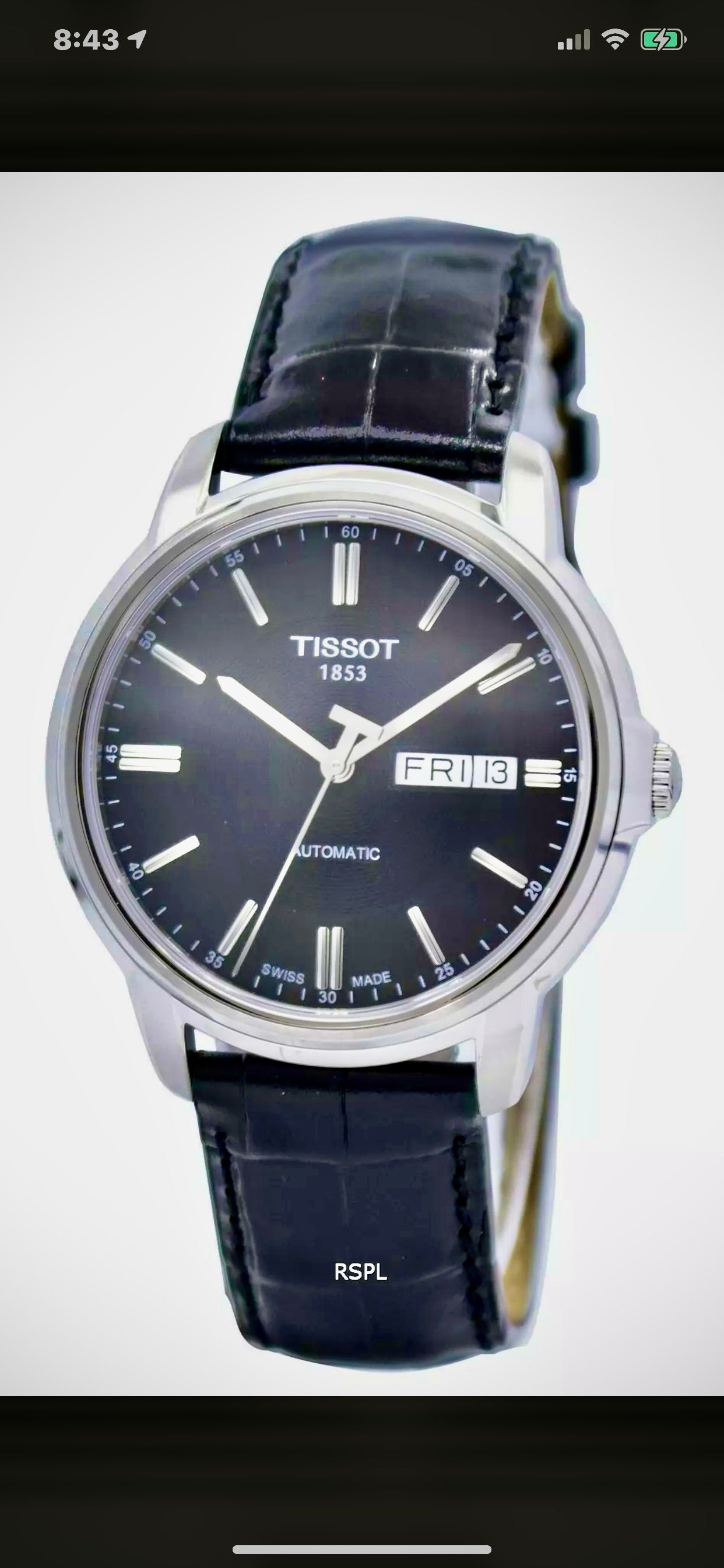 #939 Tissot Men's T065.430.16.051.00 T-Classic 40mm Automatic Unisex Watch