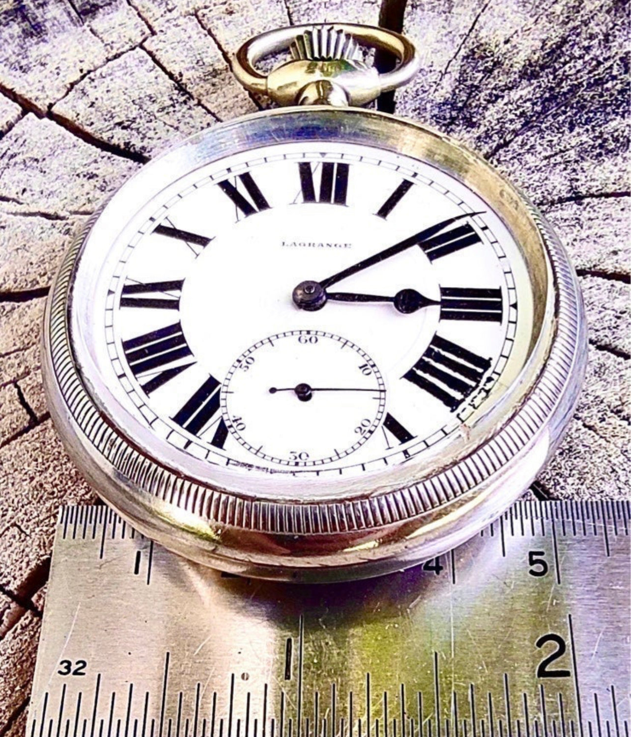 #704 Rare Vintage Collector’s  Rail Road Grade pocket watch Lagrange