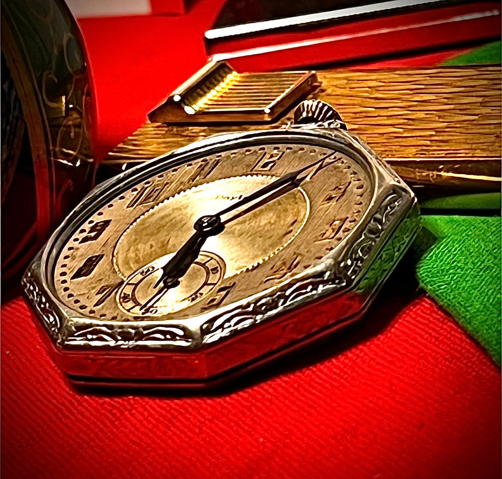 R#226 Dayton W Co 12M Octagon Pocket watch