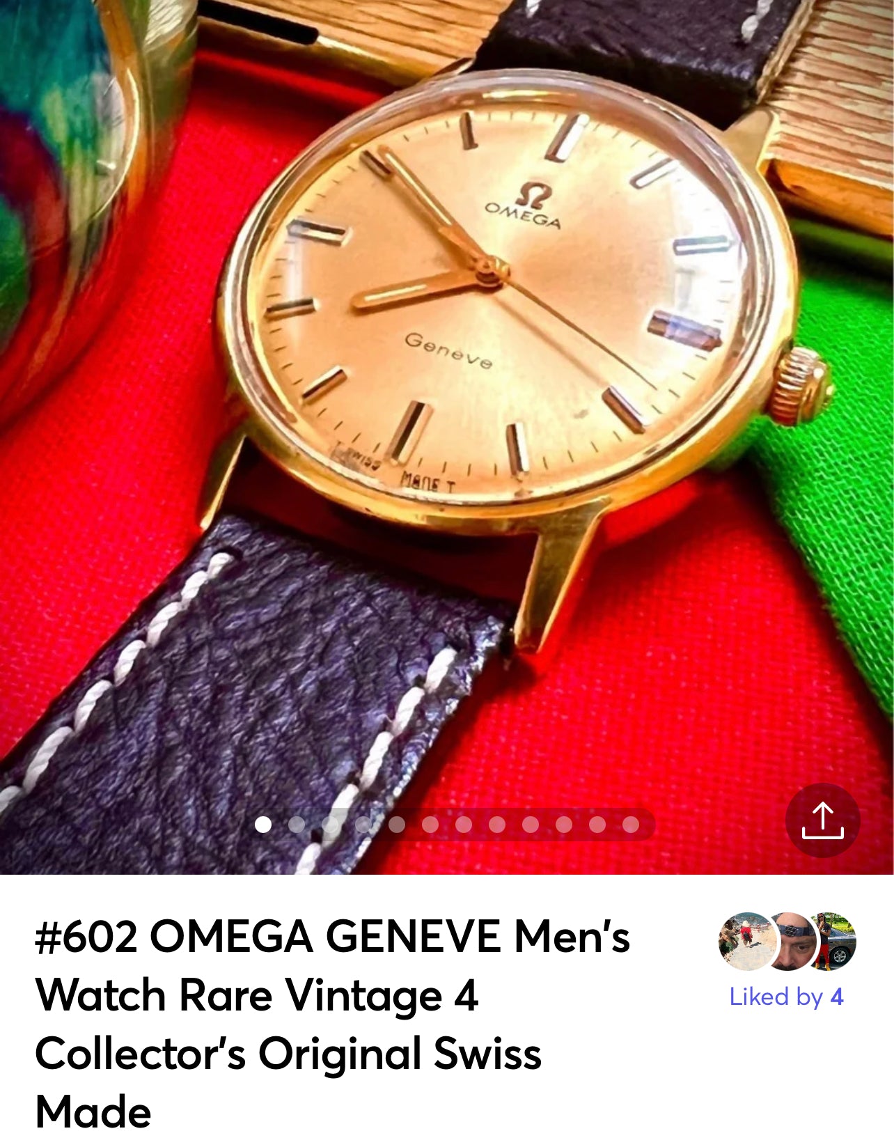 #602 GENEVE OMEGA Men's Watch Rare Vintage (Antique) Original Swiss Made