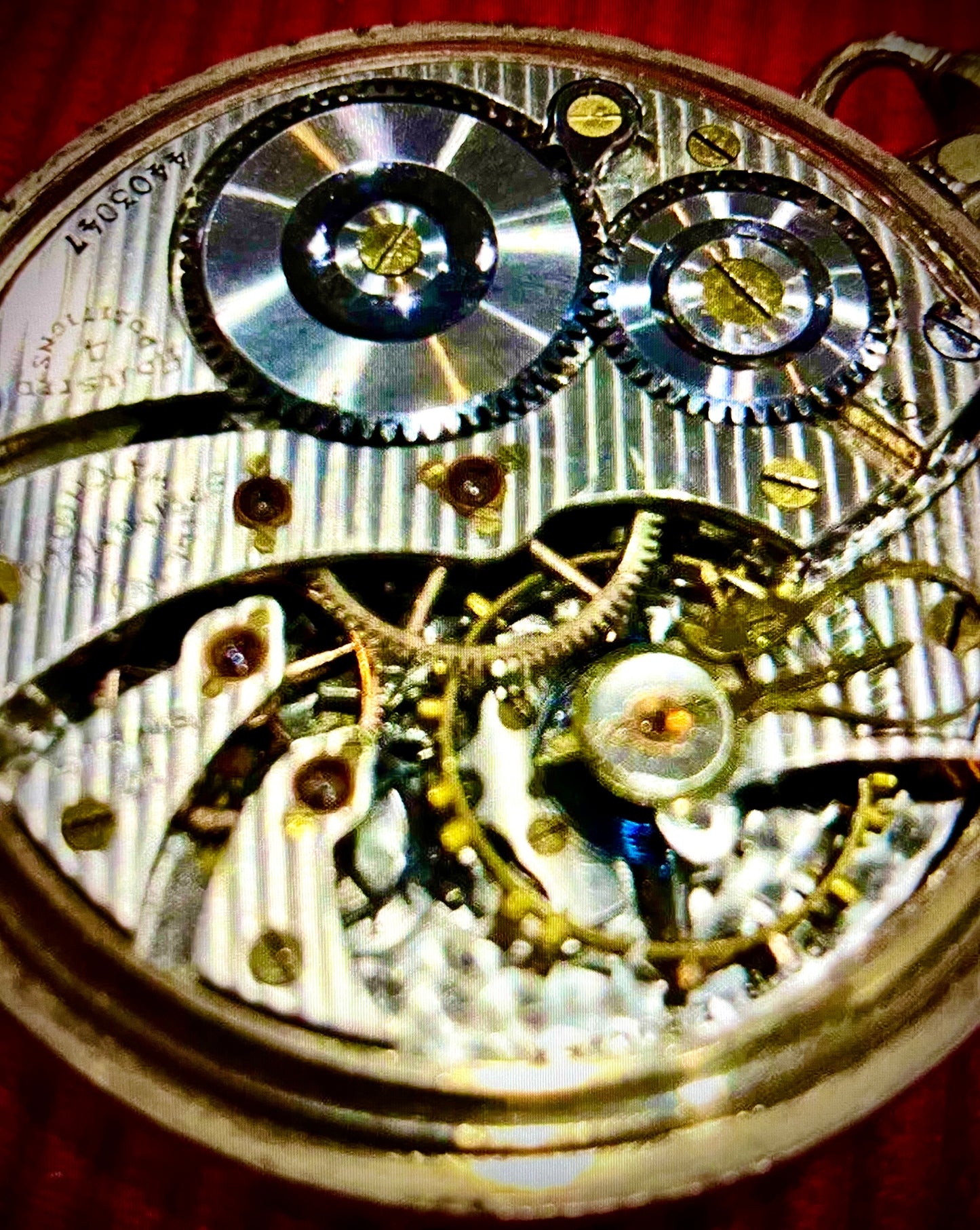 #921 VINTAGE 1923 ILLINOIS 706 173 4AP16S POCKET WATCH MOVEMENT