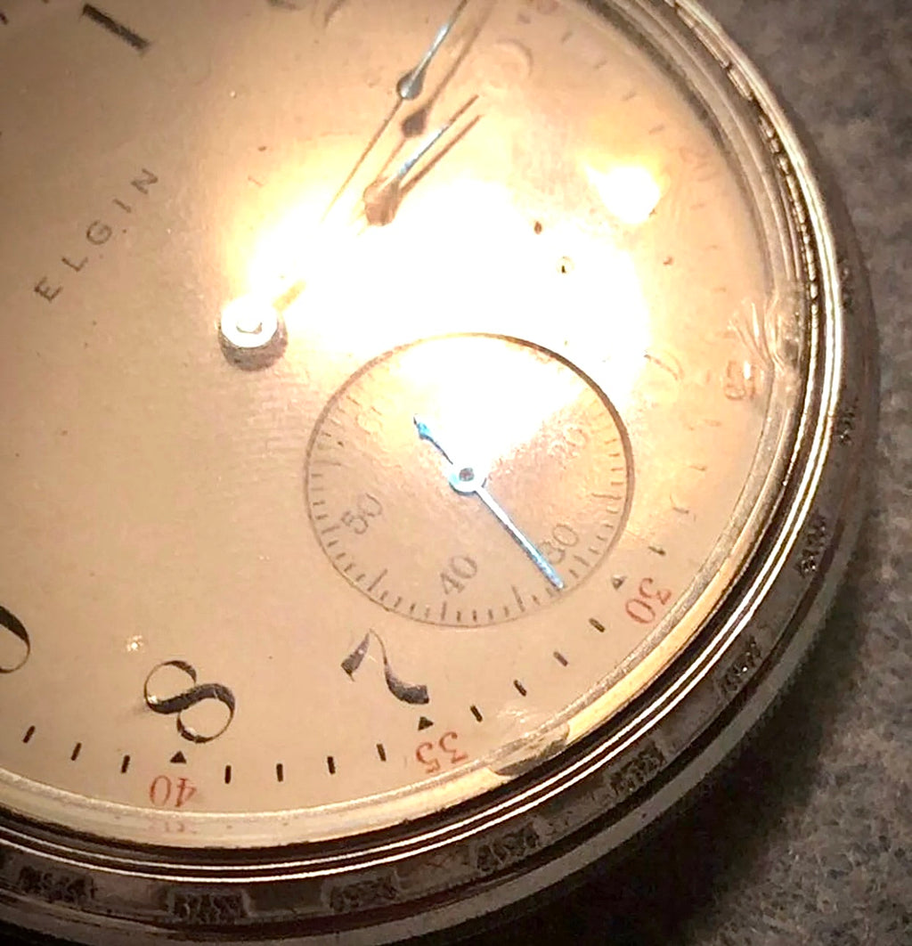 #953 Vintage 1911 ELGIN 16S POCKET WATCH 15J ~ Grade 313 Model 7 ~ Running