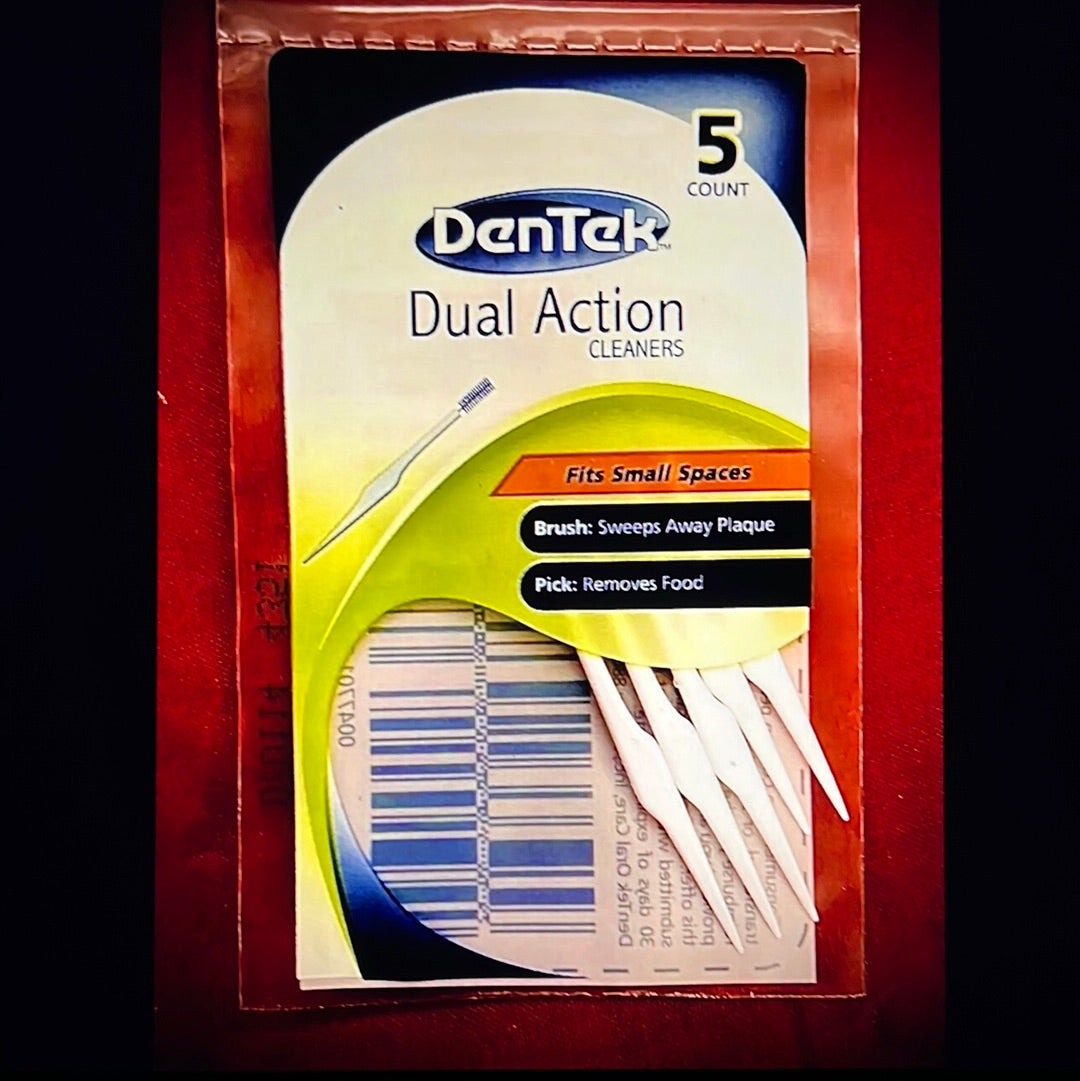 DENTEK DUAL ACTION 5 pkg for Bridges Braces trouble Spots Lot Of 20 Fast Ship