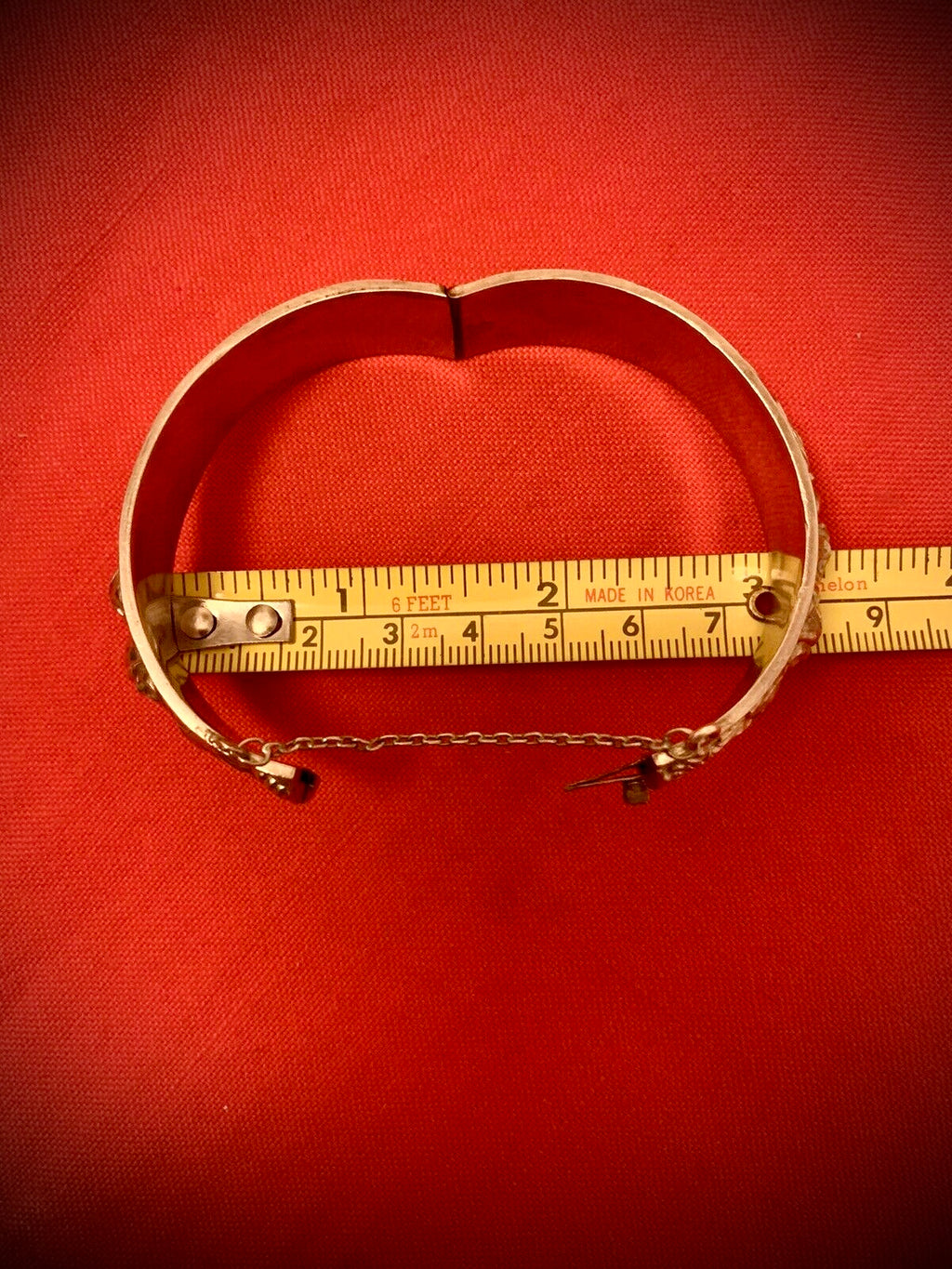 Elegant 925 Sterling Silver Vintage Jewelry Unique Open Bracelet Bangle Cuff