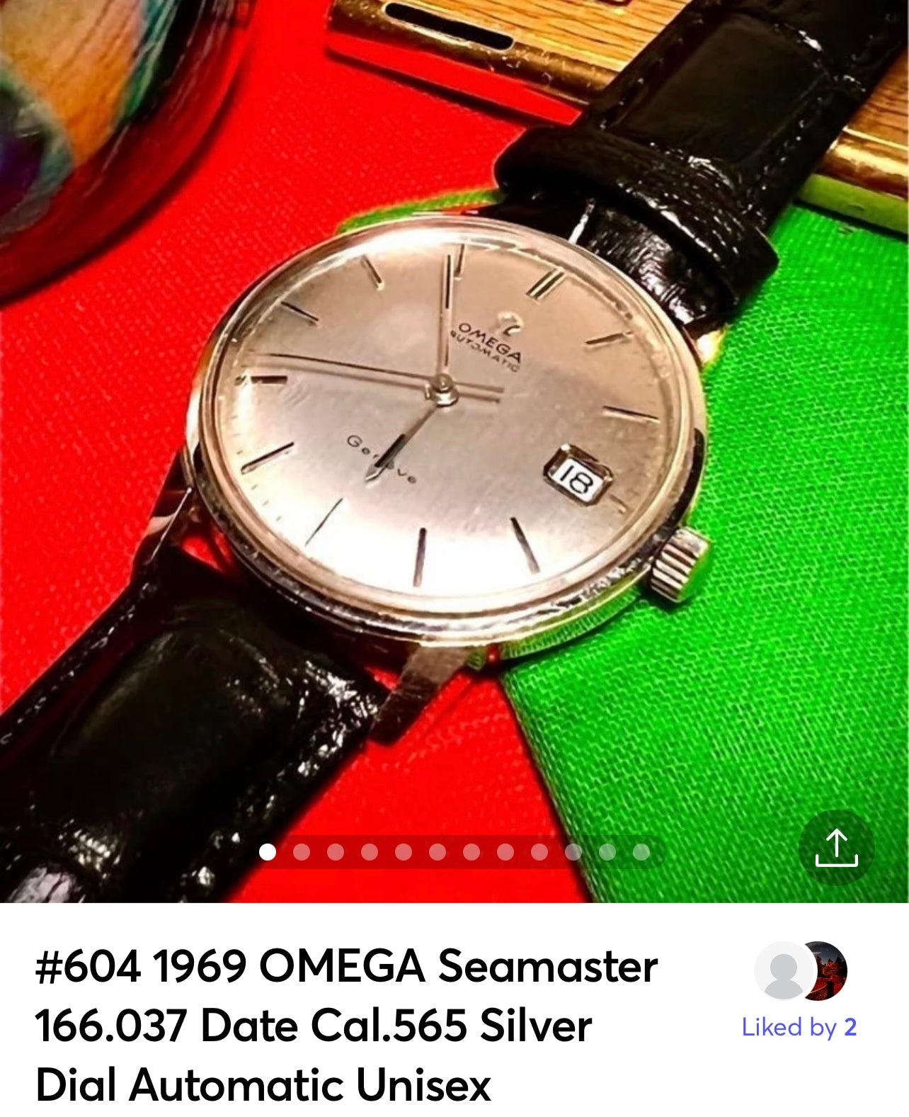 #604 1969 OMEGA Seamaster 166.037 Date Cal.565 Silver Dial Automatic Men's / Unisex