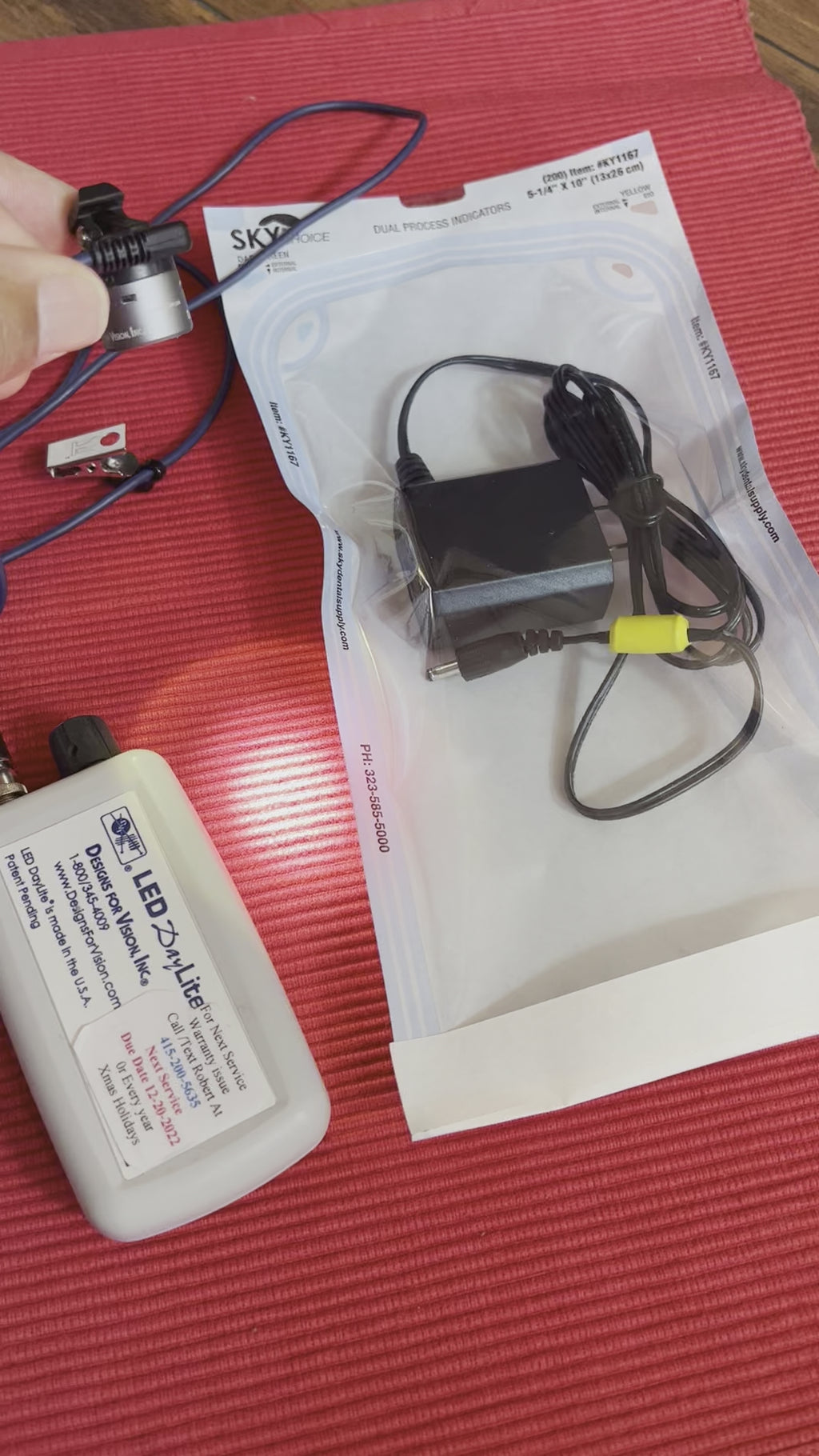 Reserved for Kenyon M. Fort DDS Design for vision LED day lite system  Service /Repairs / Rebuild and testing