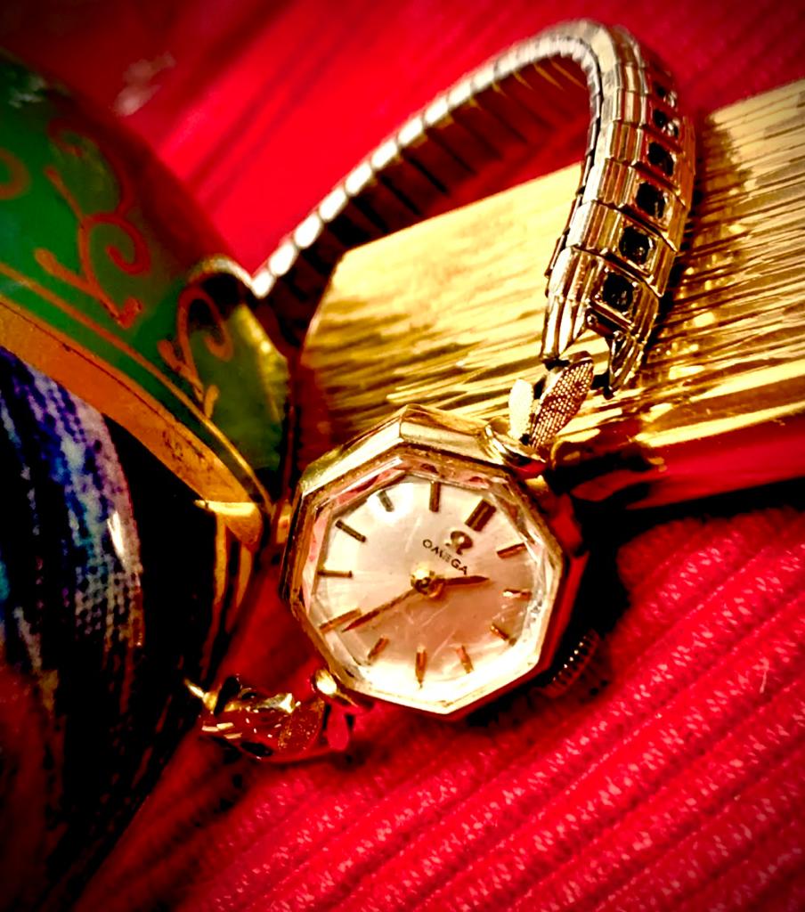 #360 Rare Vintage Omega 14K Solid Gold Ladies Cocktail Watch Bracelet | Swiss Manual Wind | Ref. 66512