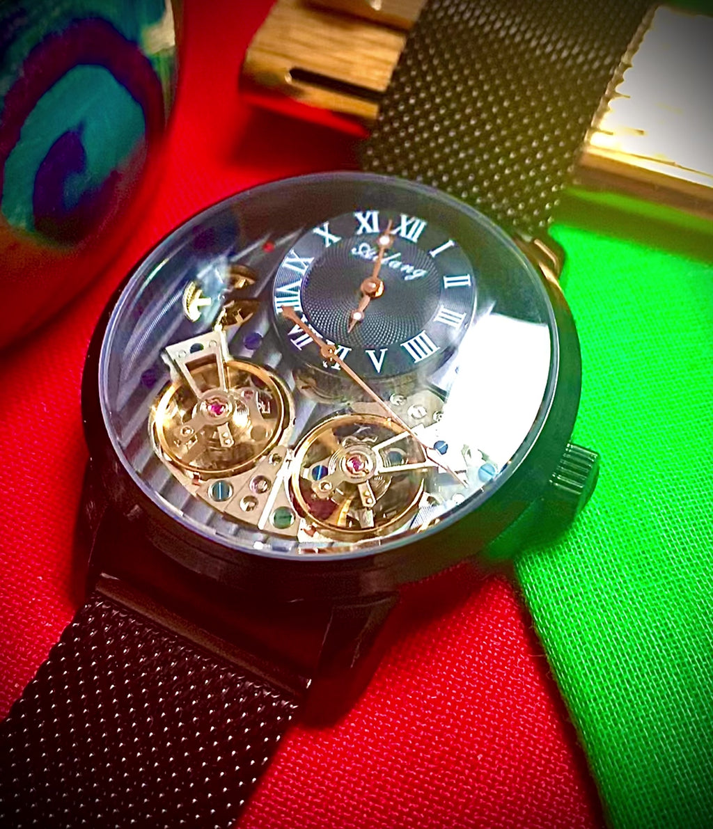 #335 AILANG automatic luxury mens beautiful fashion watch Round Large Dial Watch