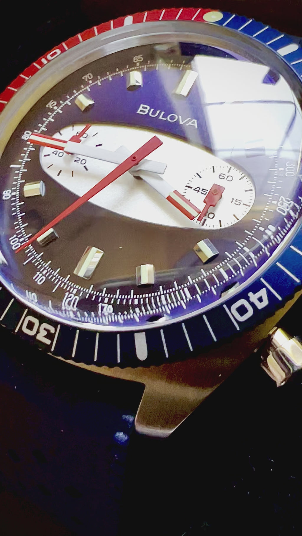 #501 BULOVA Blue dial Diver’s wrist watch brand new