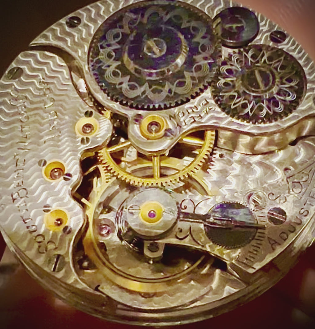 #507 16 size south bend pocket watch movement only