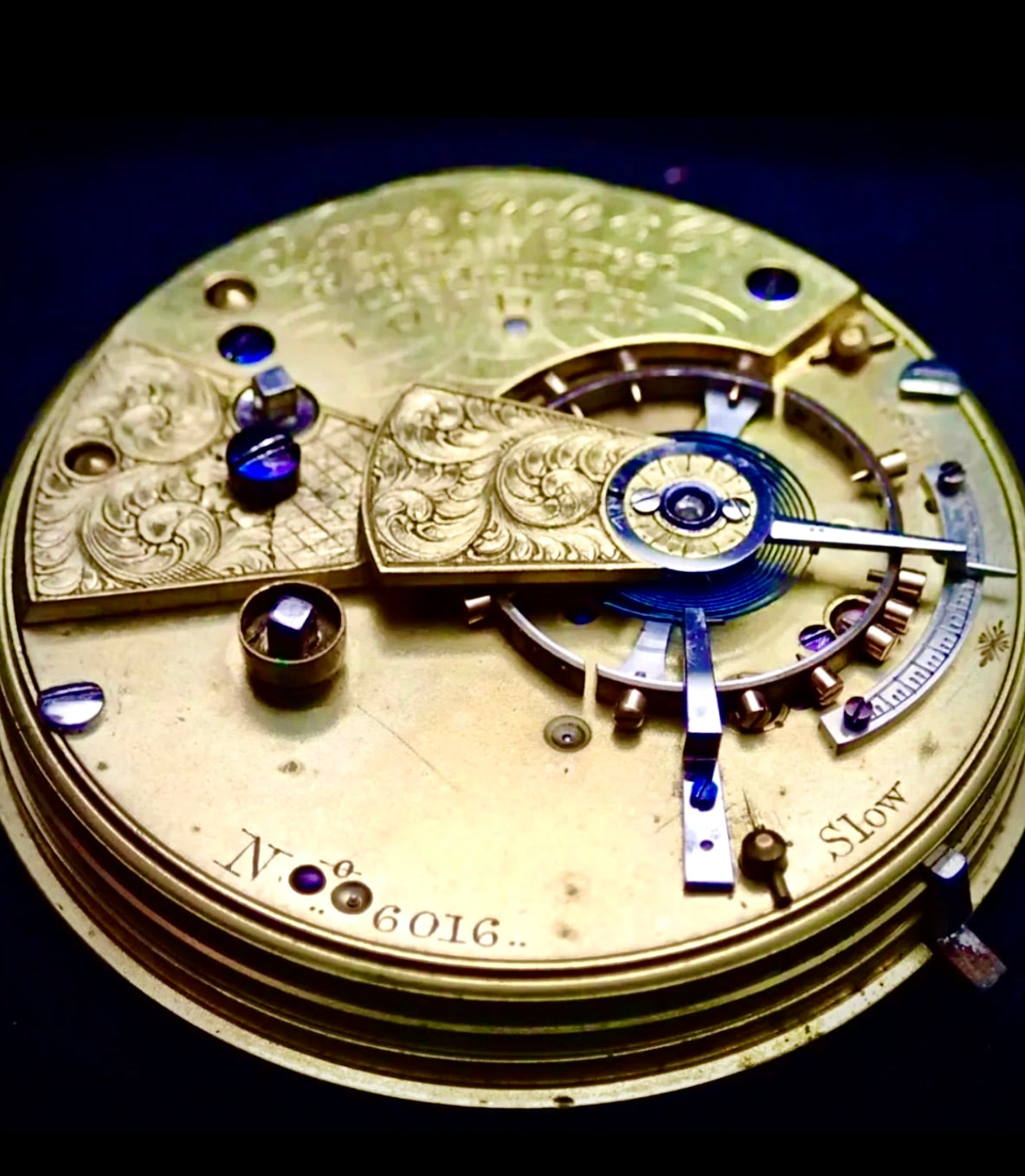 #820 James Poole & Co London Quality Fusee lever pocket watch movement