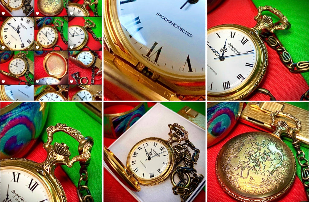 #149 Collectors Vintage Andre Rivalle 17Jewels Swiss Made Mechanical Pocket Watch