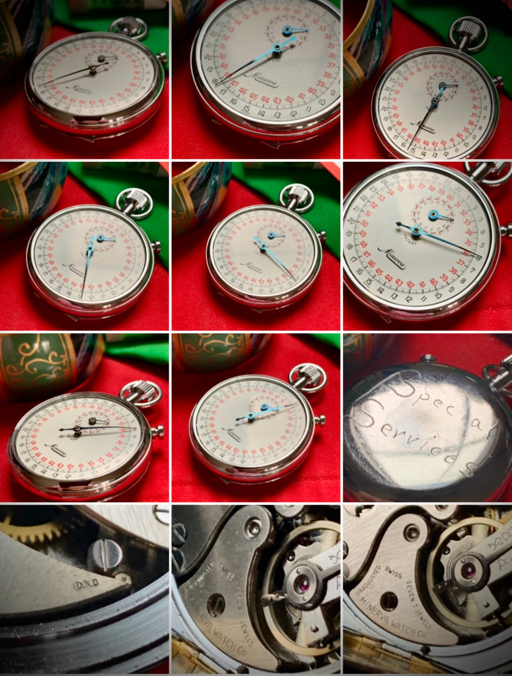 #135 Very rare Minerva 7 jewls special services