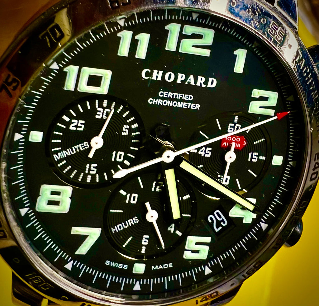 R#735 Chopard Mille Miglia Automatic Chronograph Chronometer Ref. 8920 Full Set Box Papers COSC Swiss Made