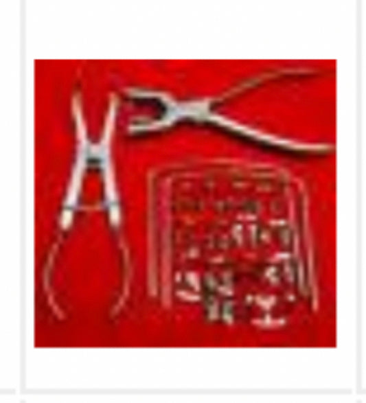 New Rubber Dam Starter Kit Of 18 PCs Frame Puncher clamps Dental Instruments