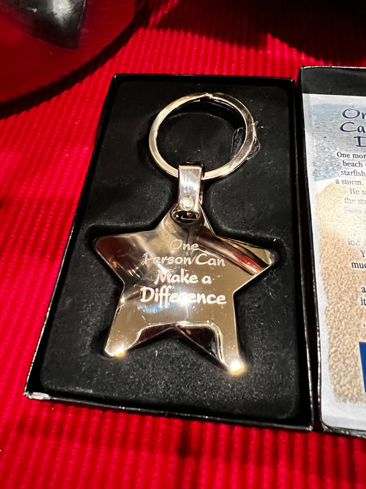 KEY Ring KEY Chain “One Person Can Make a Difference”