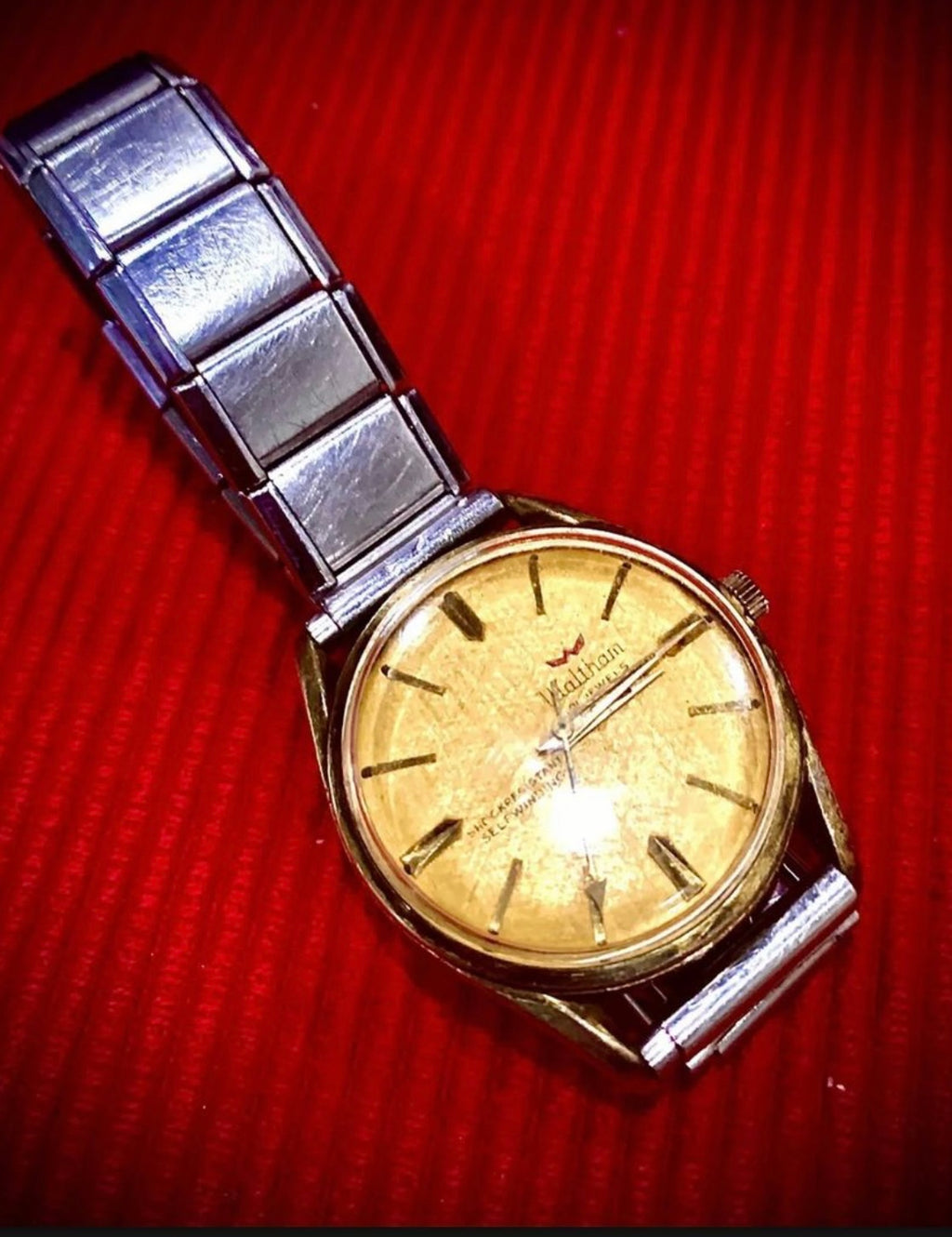 #174 Waltham Self winding Shock Resistant 21 Jewels Mens Wrist Watch