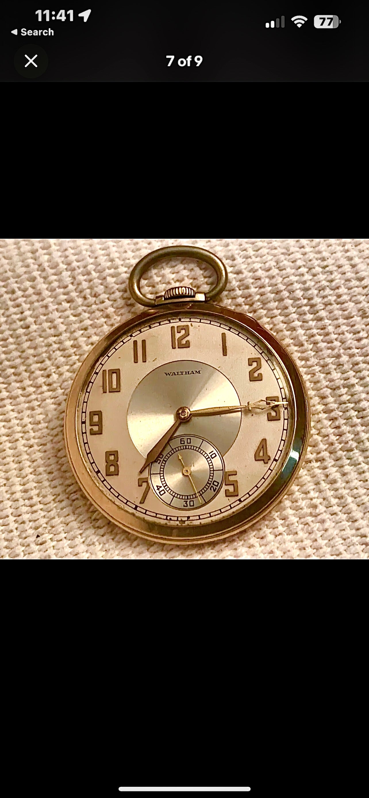 #812 VINTAGE 1940 WALTHAM PREMIER COLONIAL 12S POCKET WATCH 10K Gold Filled 17 JEWELS