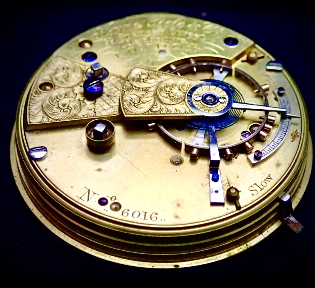 #820 James Poole & Co London Quality Fusee lever pocket watch movement