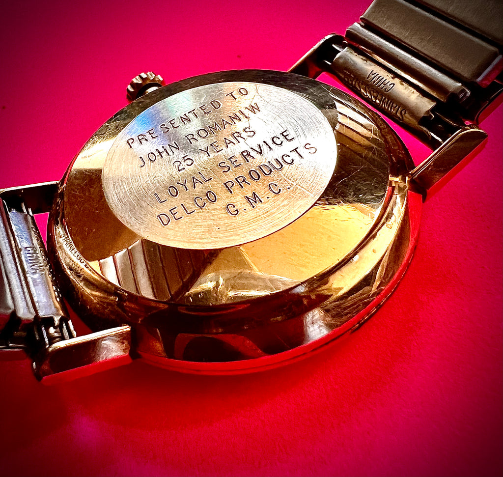 Copy #824 Vintage Omega Seamaster Deville 14k Gold Filled SS Automatic Gold Linen Dial