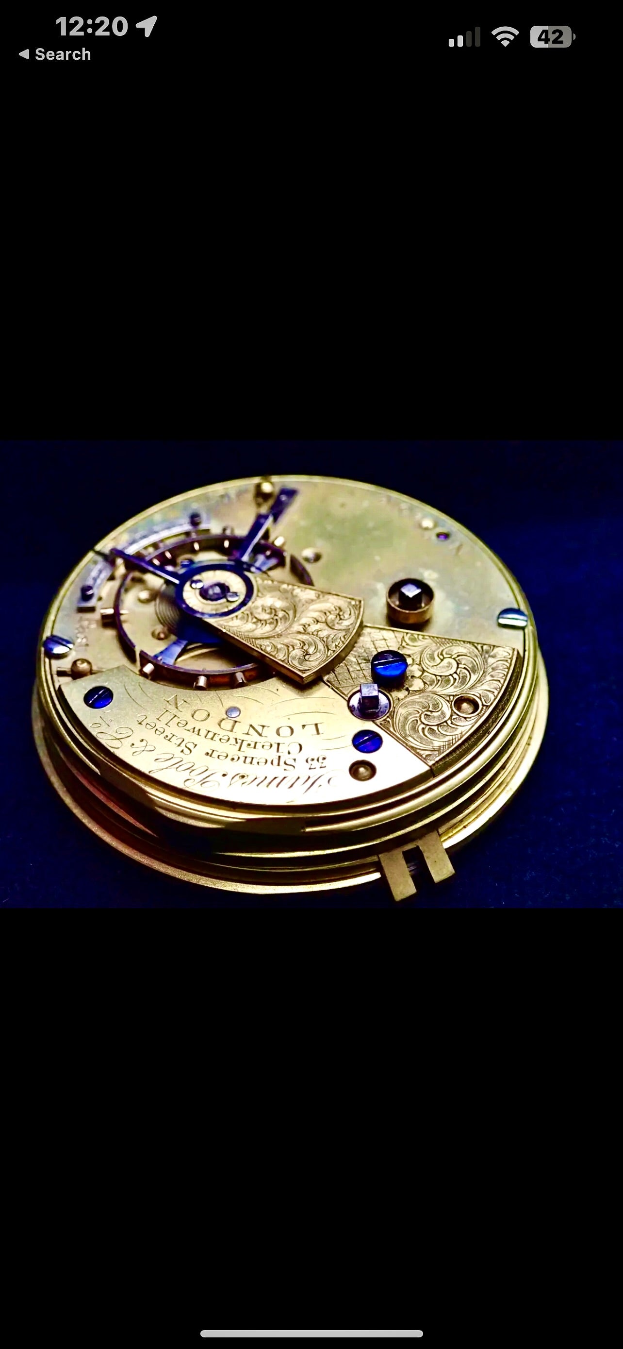 #820 James Poole & Co London Quality Fusee lever pocket watch movement