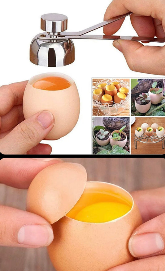 Steel Egg Cutter Eggshell Topper Shell Opener Kitchen Cooking Tools Model Type A (Smaller in size 2.5 cm)