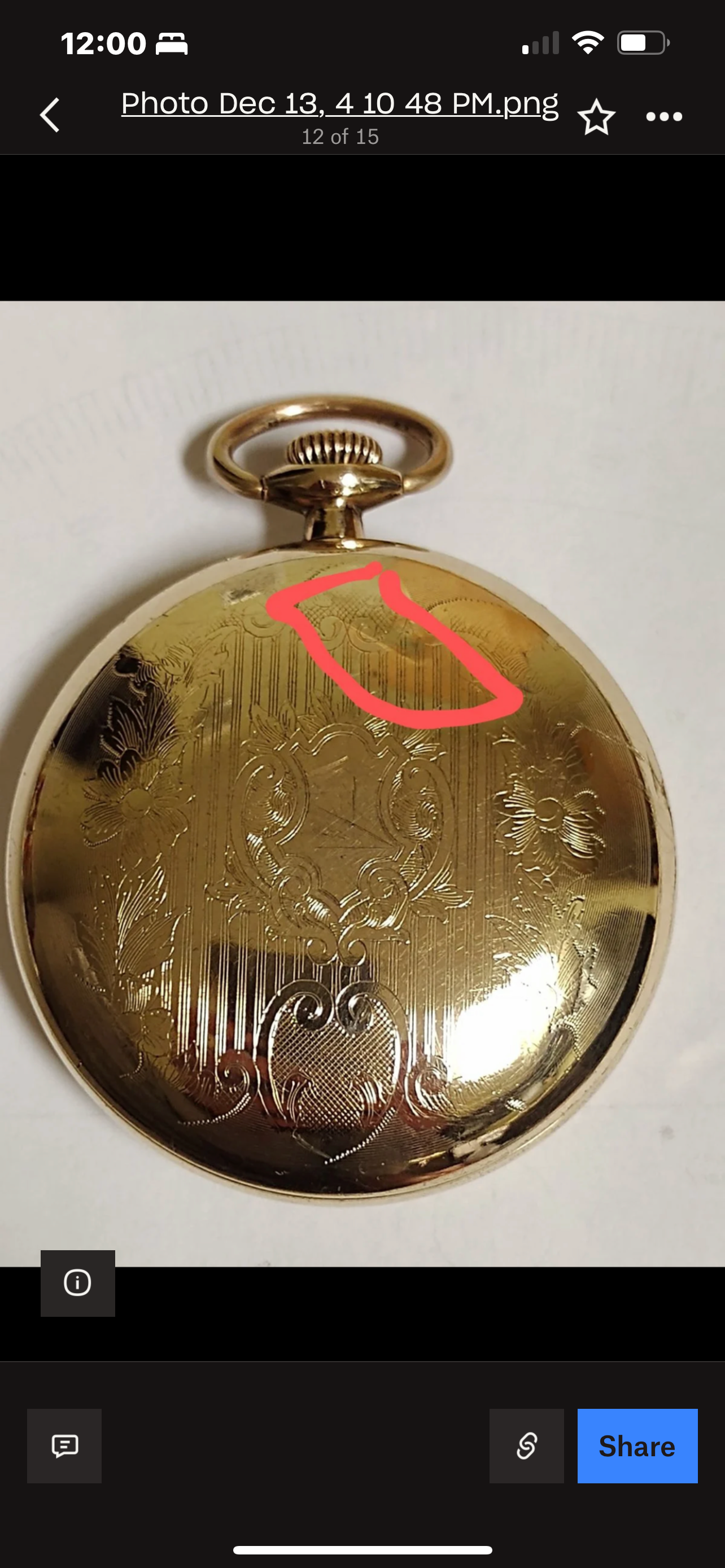 #166  ILLINOIS POCKET WATCH GRADE I.W.C.   18S 7Jewls  WORKING GREAT Gold Filled large  beautiful